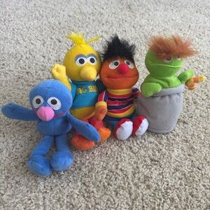 Tyco • Sesame Street • Vintage plush set of 4